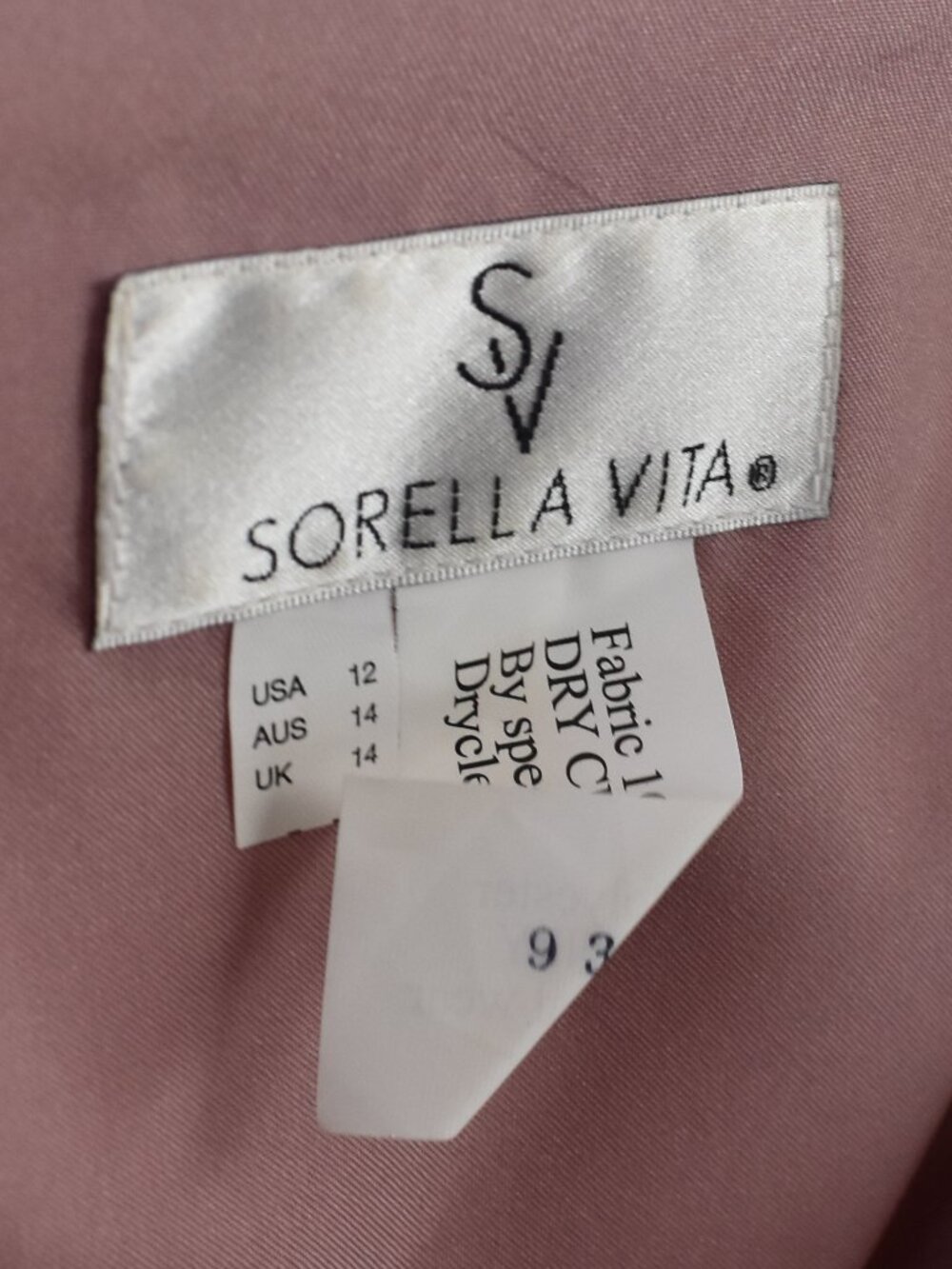 Sorella Vita 9318 Dusty Rose Satin and Chiffon Strappy V-Neck Formal Dress - 12 - Picture 9 of 9